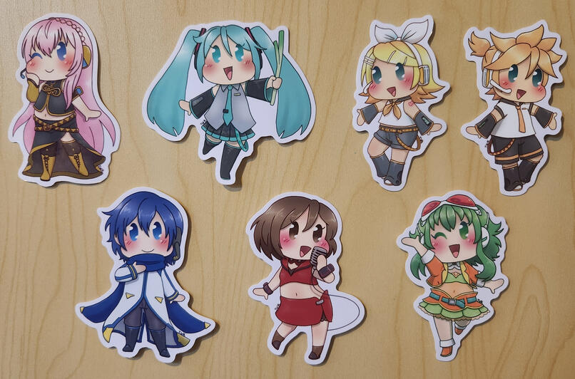 Virtual Singers Sticker Collection