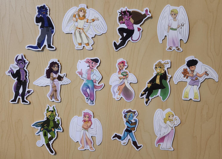 JJBA Sins &amp; Virtues Sticker Collection